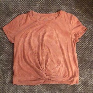 Aerie cropped ruched t-shirt